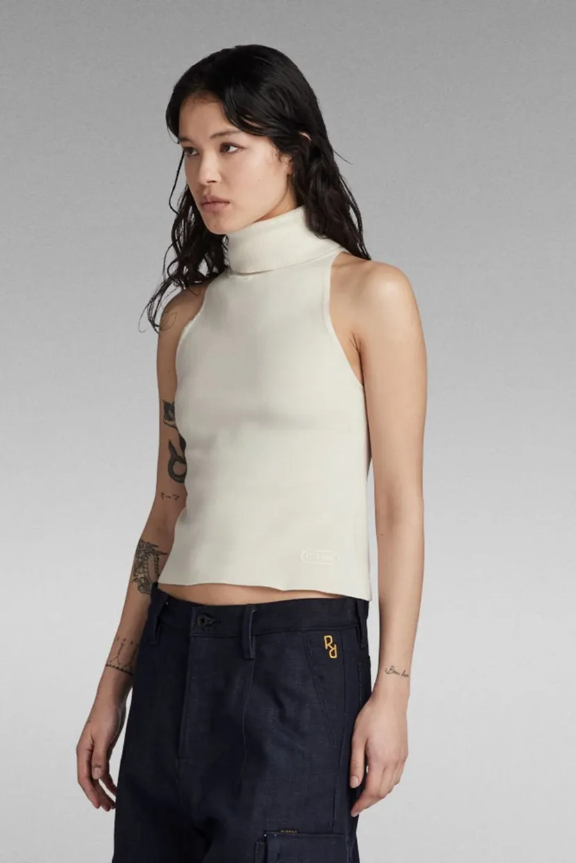 Женский белый топ NY RAW slim top s/l 3
