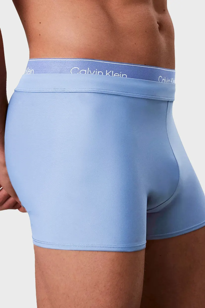 Мужские голубые плавки TRUNK DOUBLE WAISTBAND 4