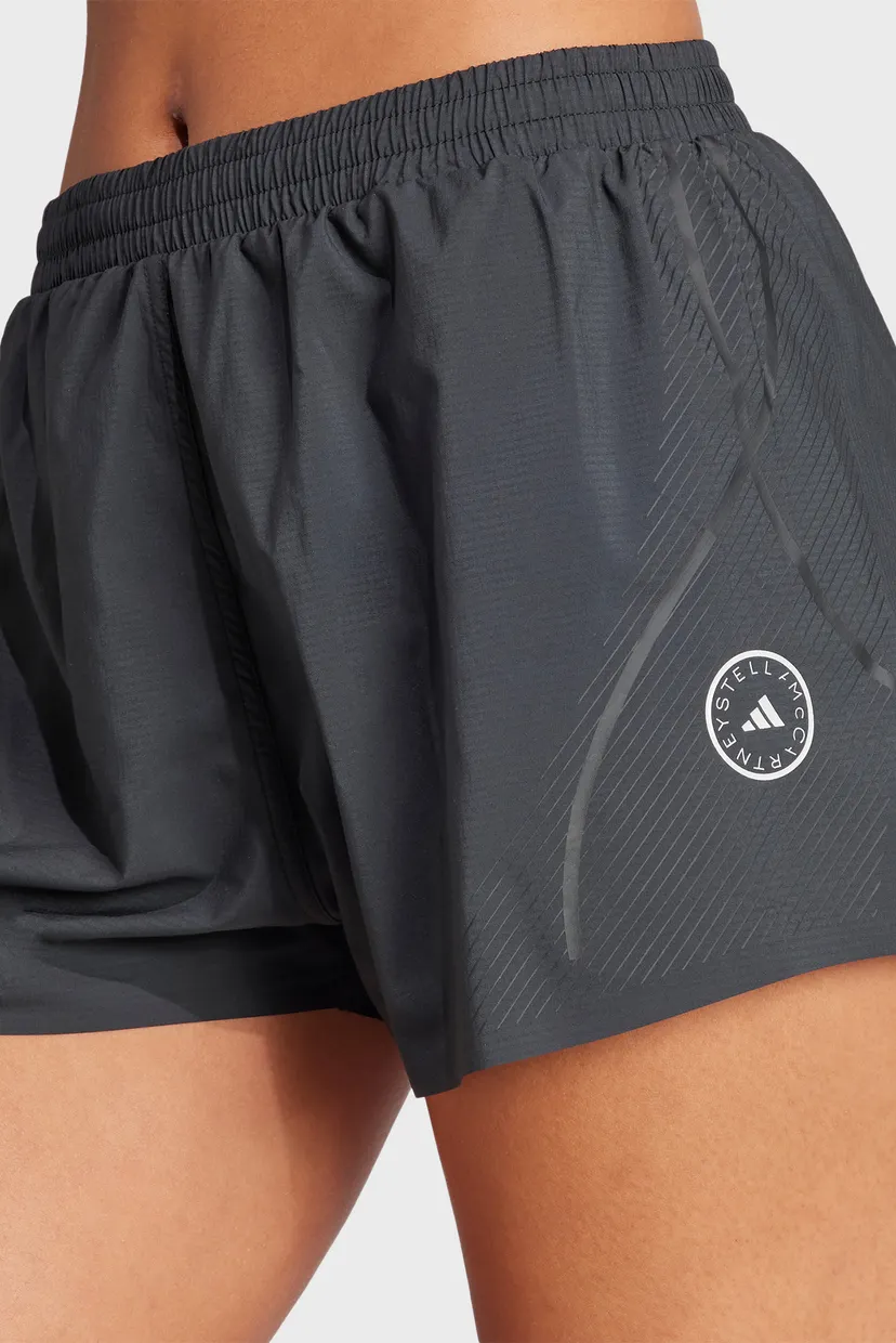 Женские черные шорты adidas by Stella McCartney TruePace Running 4