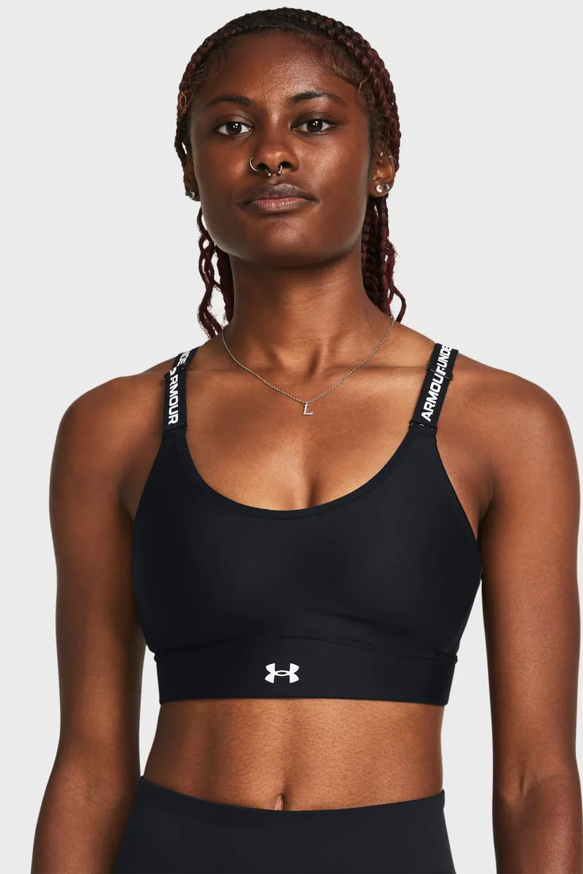 Женский черный топ UA Infinity Mid 2.0 Bra Under Armour 1384123