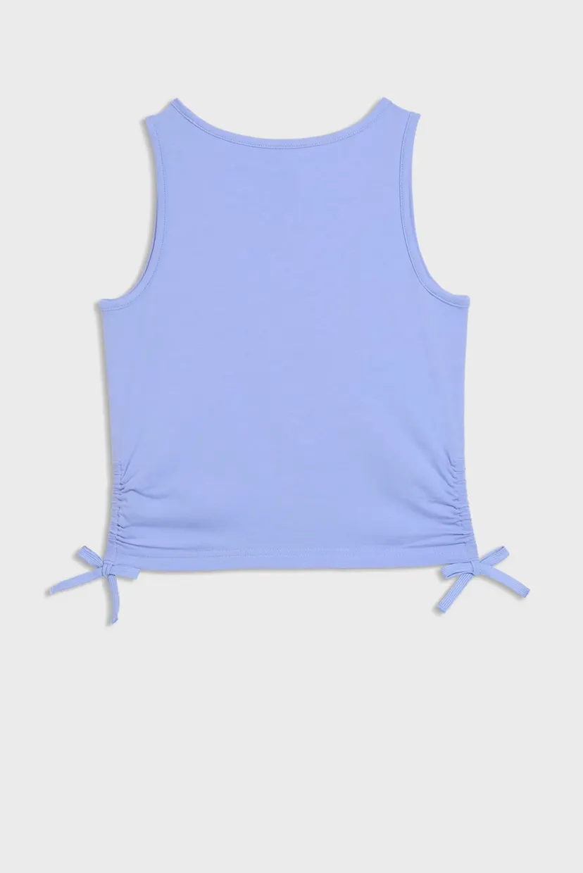 Детская сиреневая майка Essentials Slim Knotted Tank Youth 5