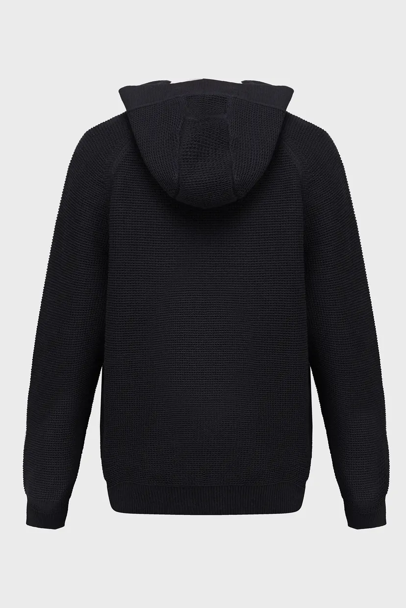 Мужское черное худи UTILITY DETAIL HOODED SWEATER 6