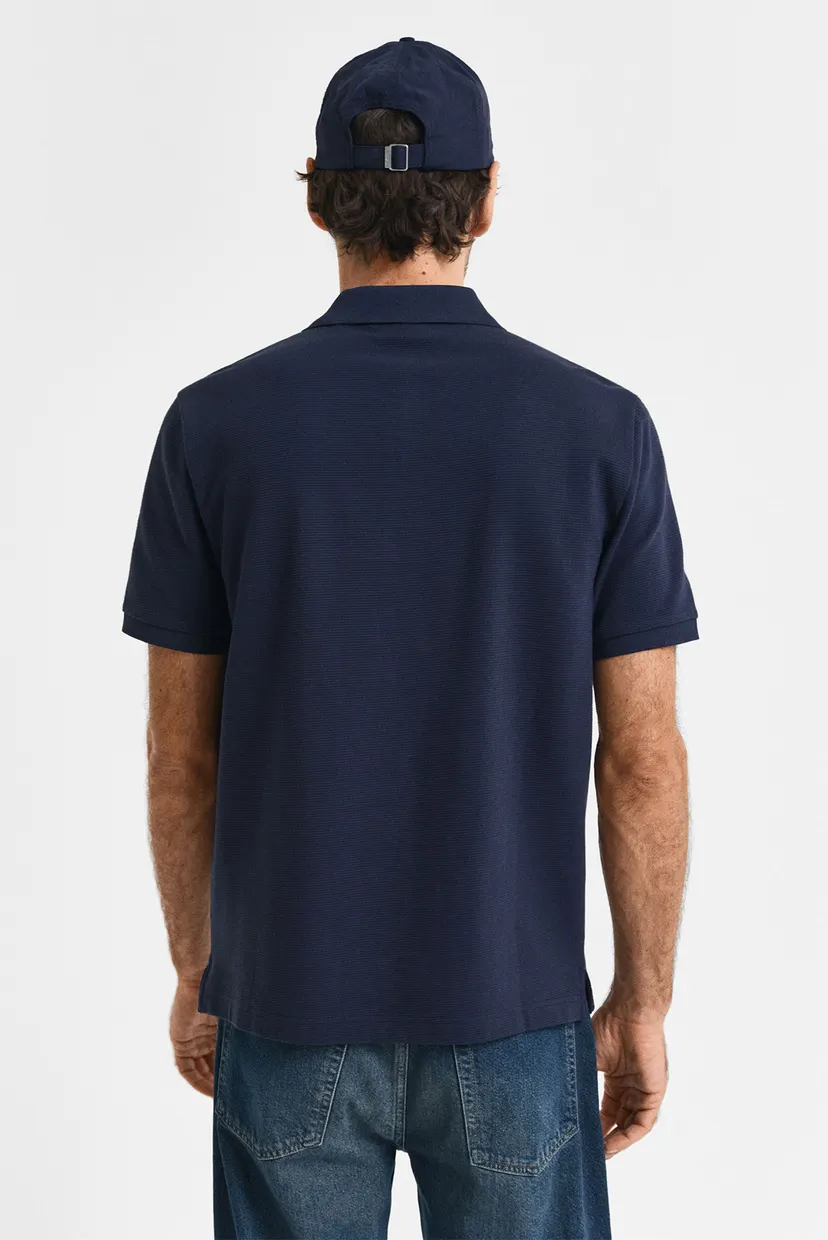 Чоловіче темно-синє поло TEXTURED POLO 3