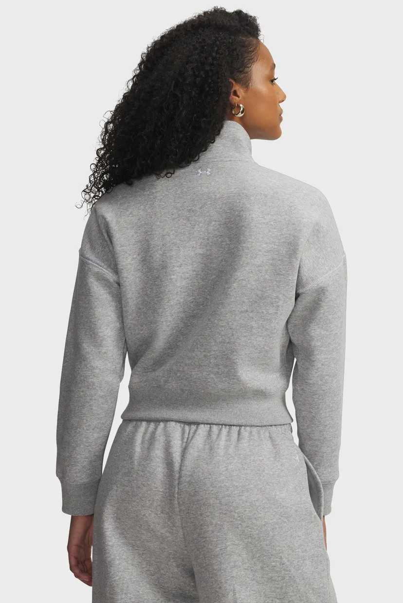 Женская серая спортивная кофта Rival Fleece Script HZ Under Armour