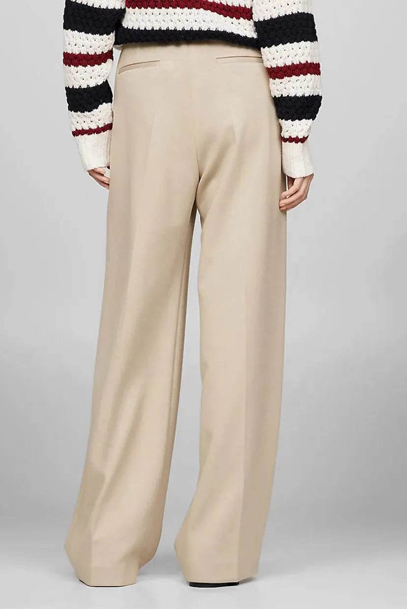 Жіночі бежеві брюки THC JERSEY WIDE LEG 3
