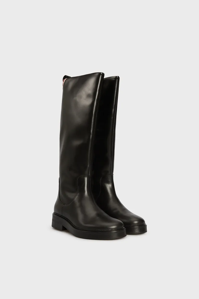 Жіночі чорні шкіряні чоботи PREMIUM LEATHER LONG BOOT 3