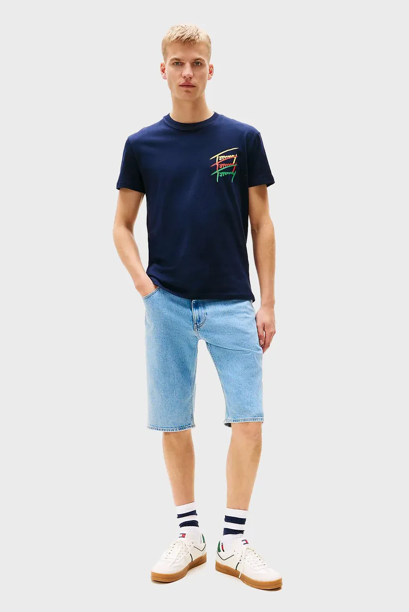 Чоловіча темно-синя футболка REG TWISTED SIGNTR TEE EXT 3