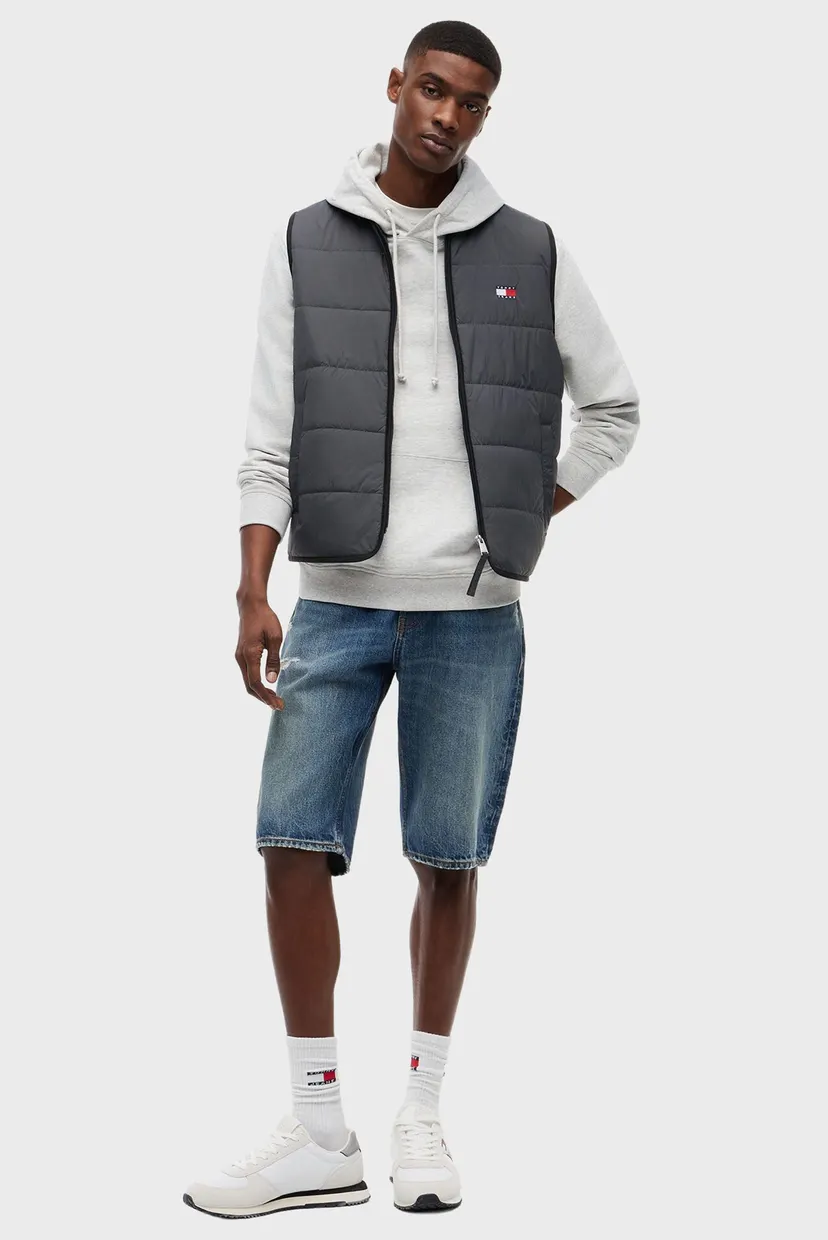 Чоловічий сірий жилет QUILTED VEST 3