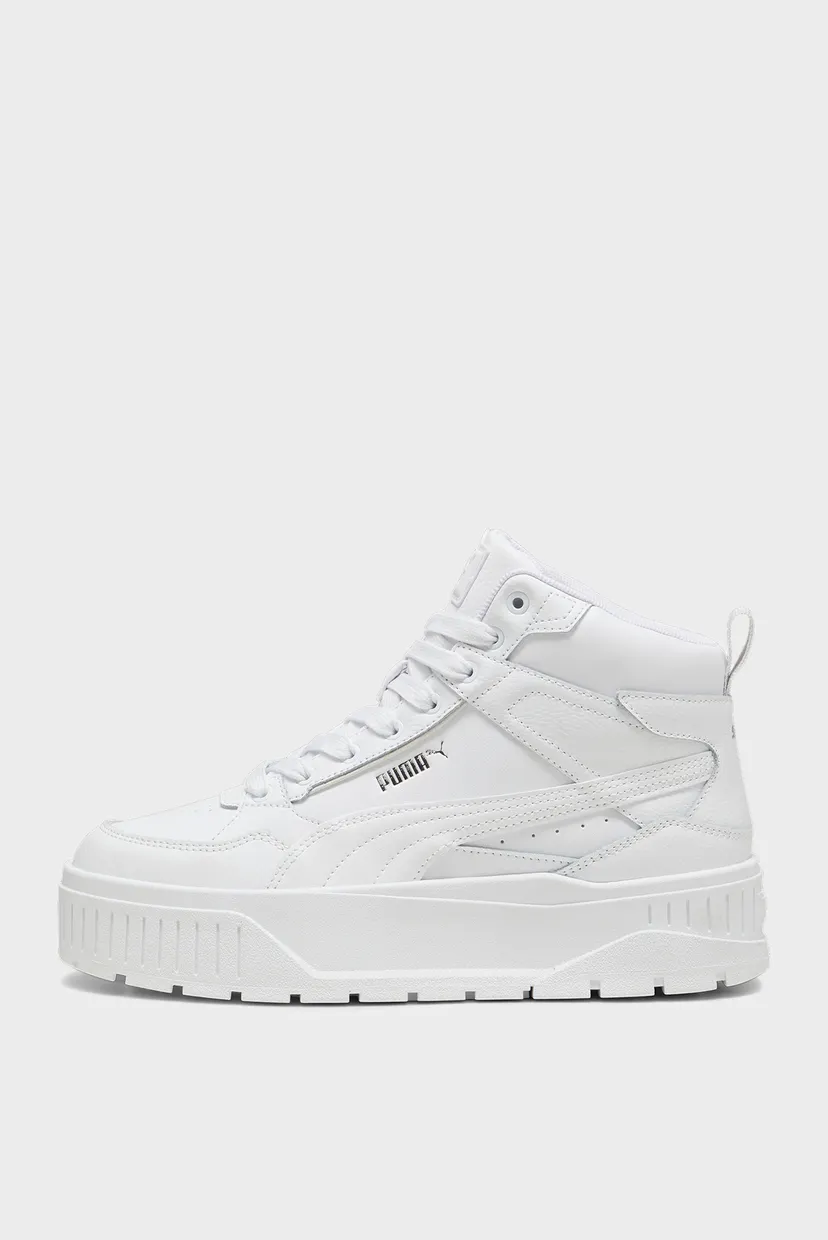 Жіночі білі шкіряні хайтопи Karmen II Idol Mid Sneakers Women 3