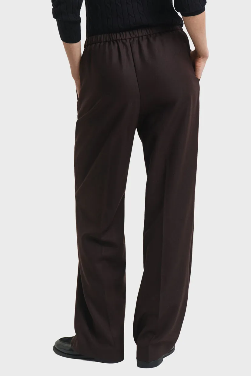Жіночі темно-коричневі вовняні брюки BLEND 3