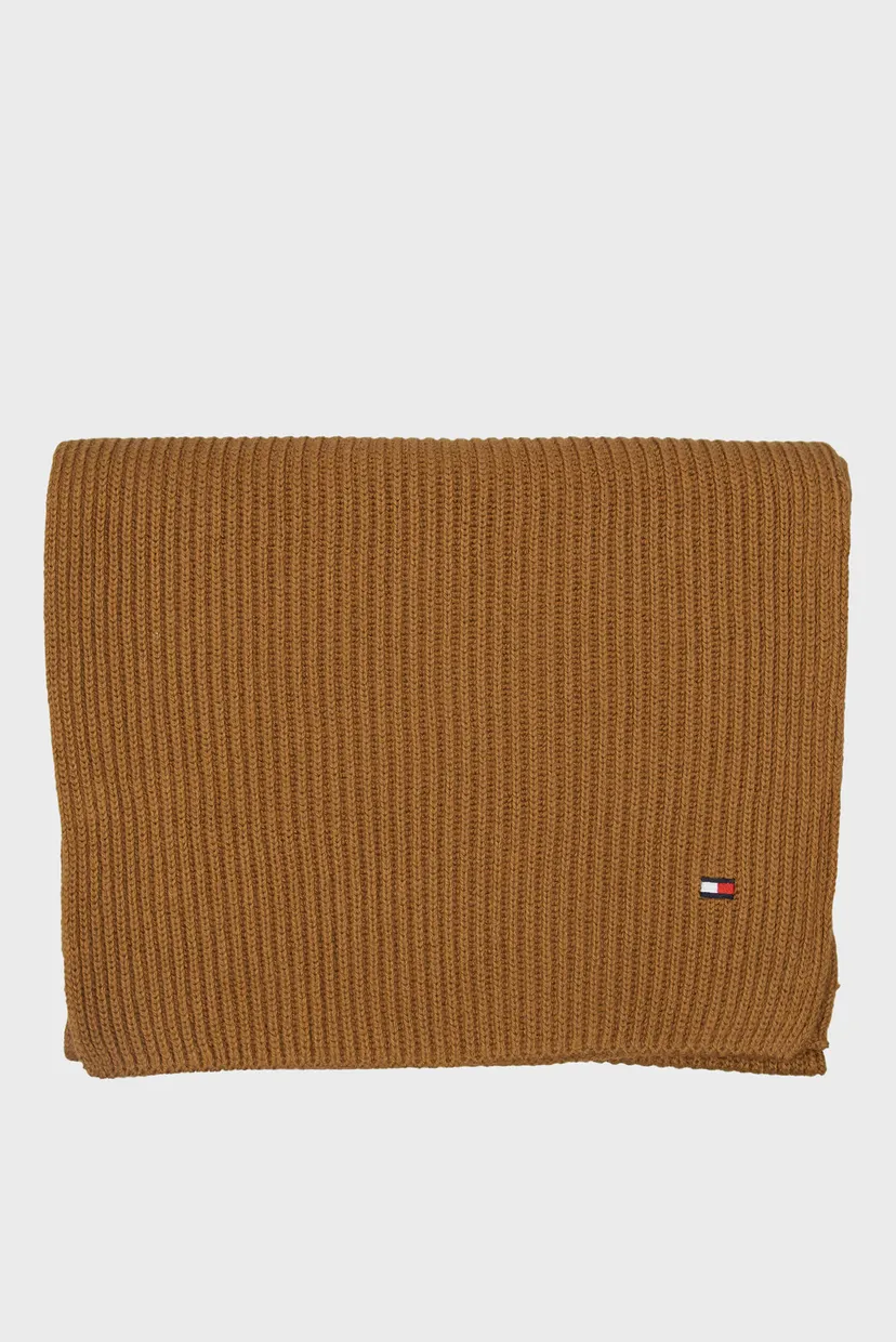 Чоловічий коричневий шарф ESSENTIAL FLAG 4