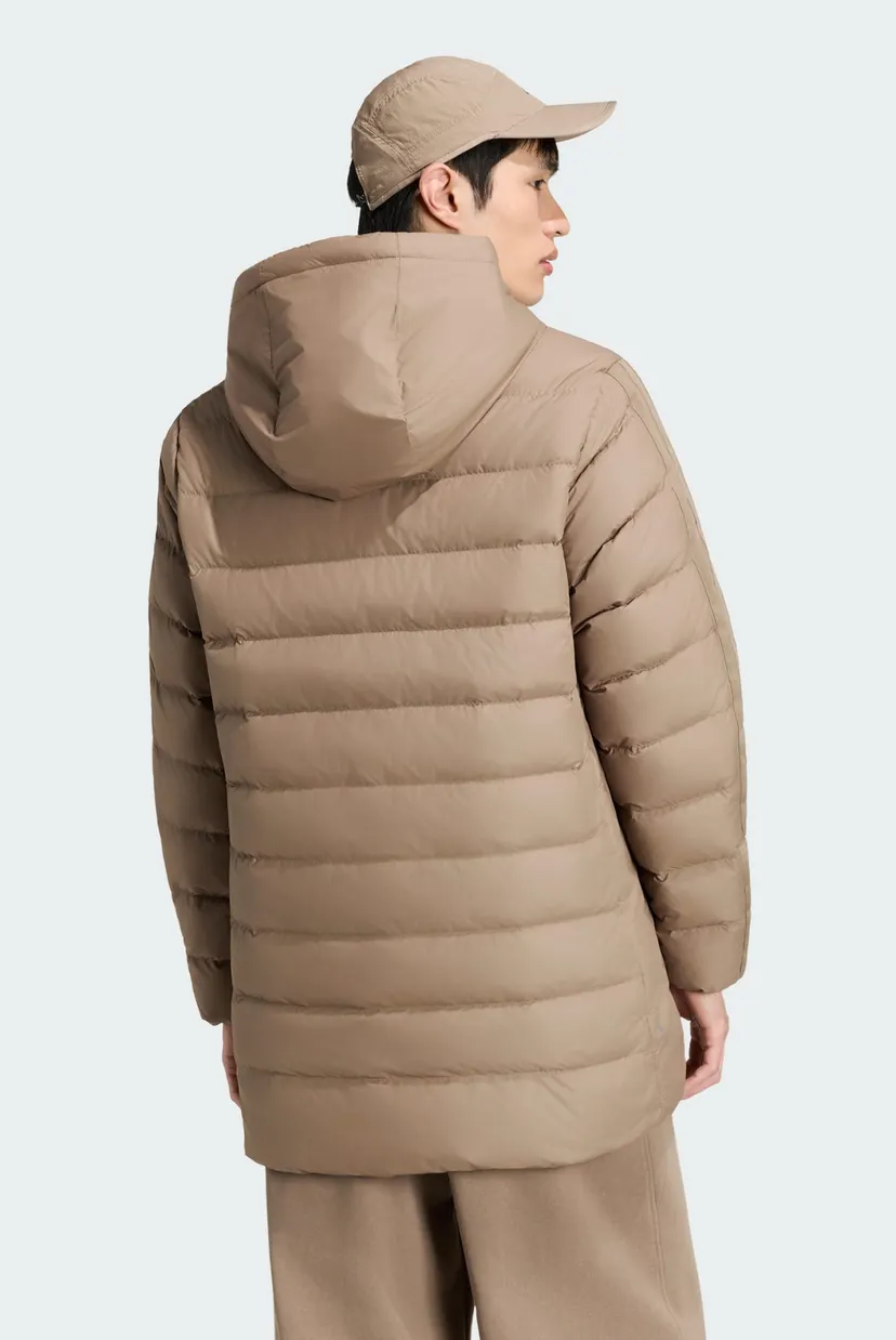 Чоловічий бежевий пуховик Essentials CLIMAWARM 3-Stripes 3