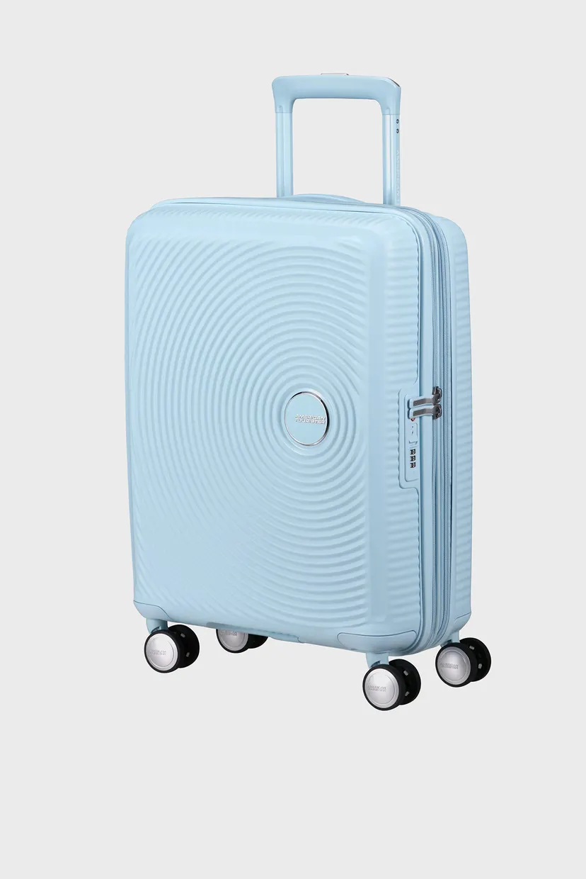Голубой чемодан 55 см SOUNDBOX PASTEL BLUE 3