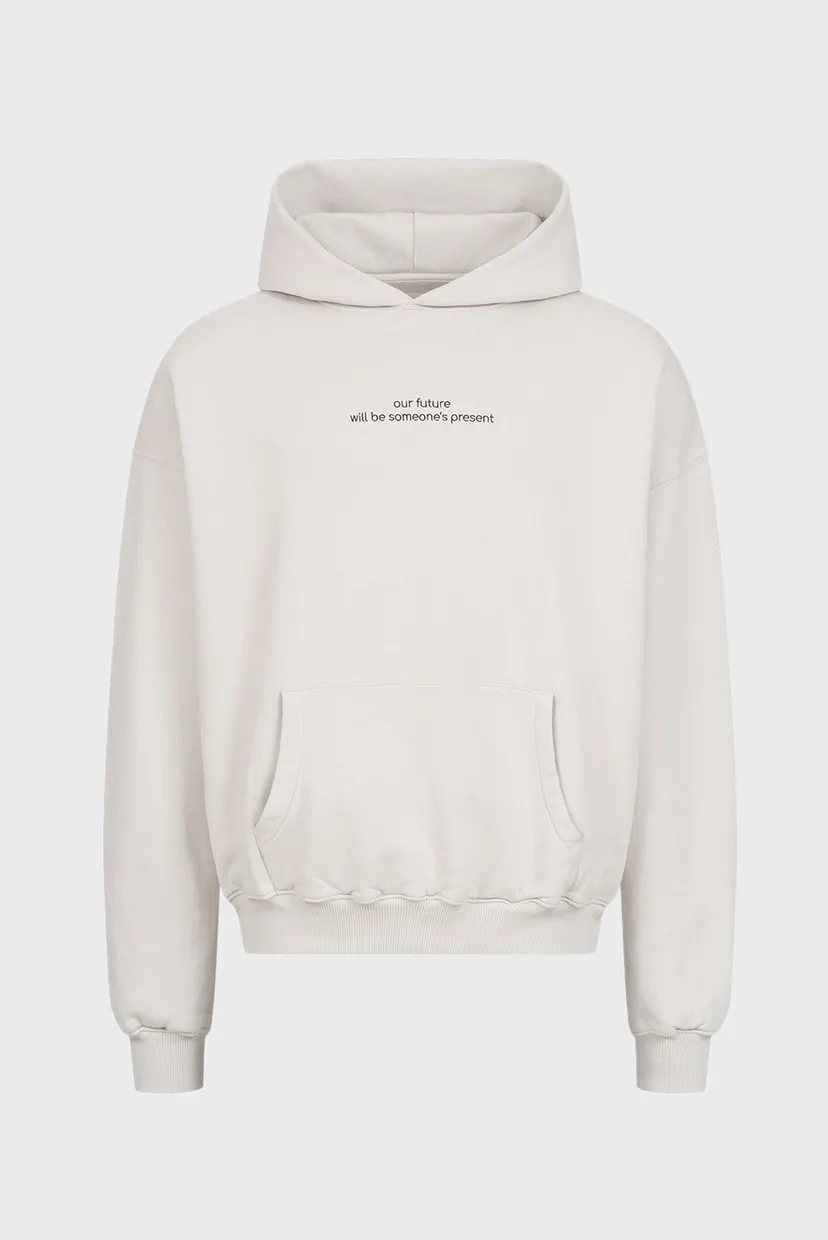 Чоловіче сіре худі Oversized Universe H GOTS 6
