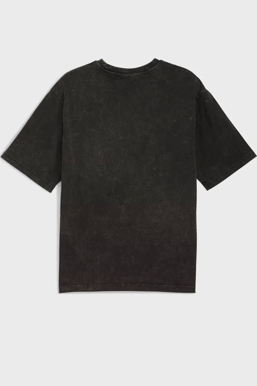 Мужская черная футболка Graphic Paradise Mindset Washed Boxy Tee Men 5