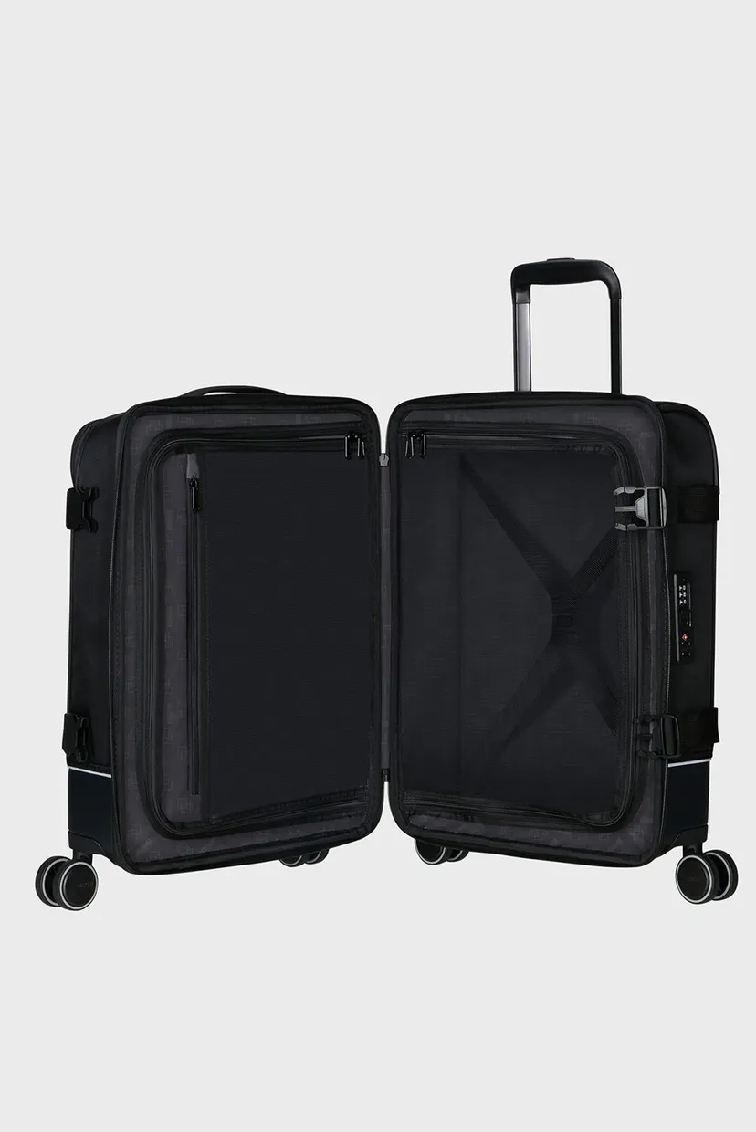 Черный чемодан 55 см URBAN TRACK ASPHALT BLACK 4