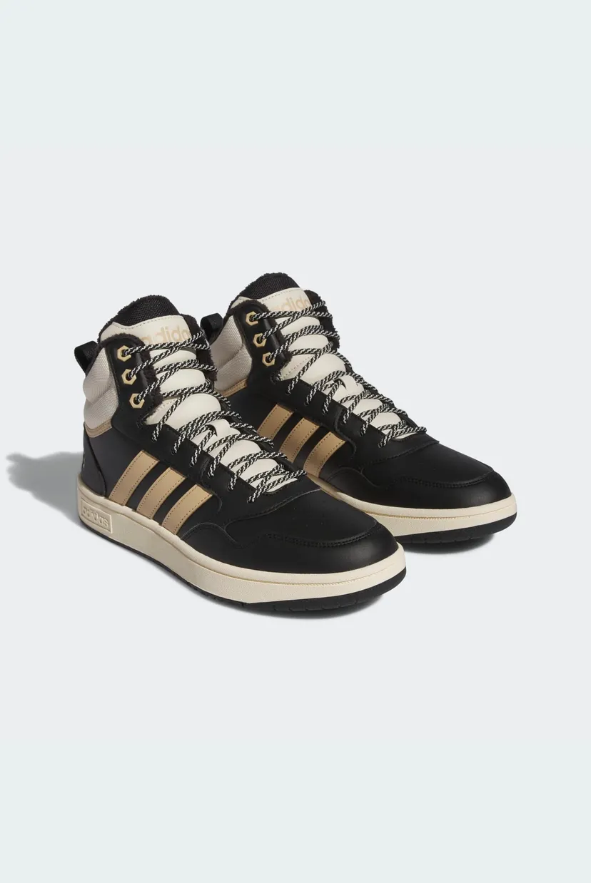 Чоловічі чорні хайтопи Hoops 3.0 Mid Lifestyle Basketball Classic Fur Lining 4