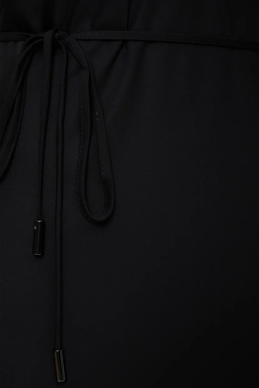 Жіноча чорна сукня RECYCLED CDC MIDI SLIP 5
