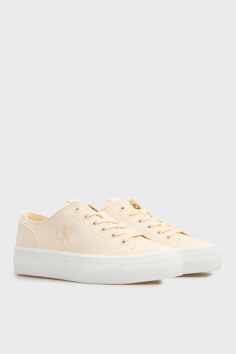 Женские бежевые сникерсы VULC FLATFORM 3
