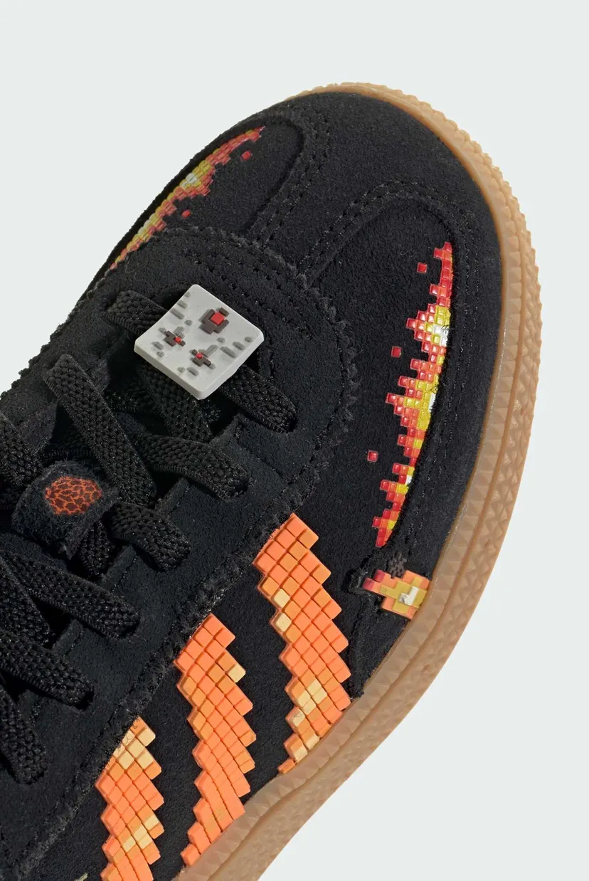 Детские черные сникерсы ADIDAS MINECRAFT HANDBALL SPEZIAL 7