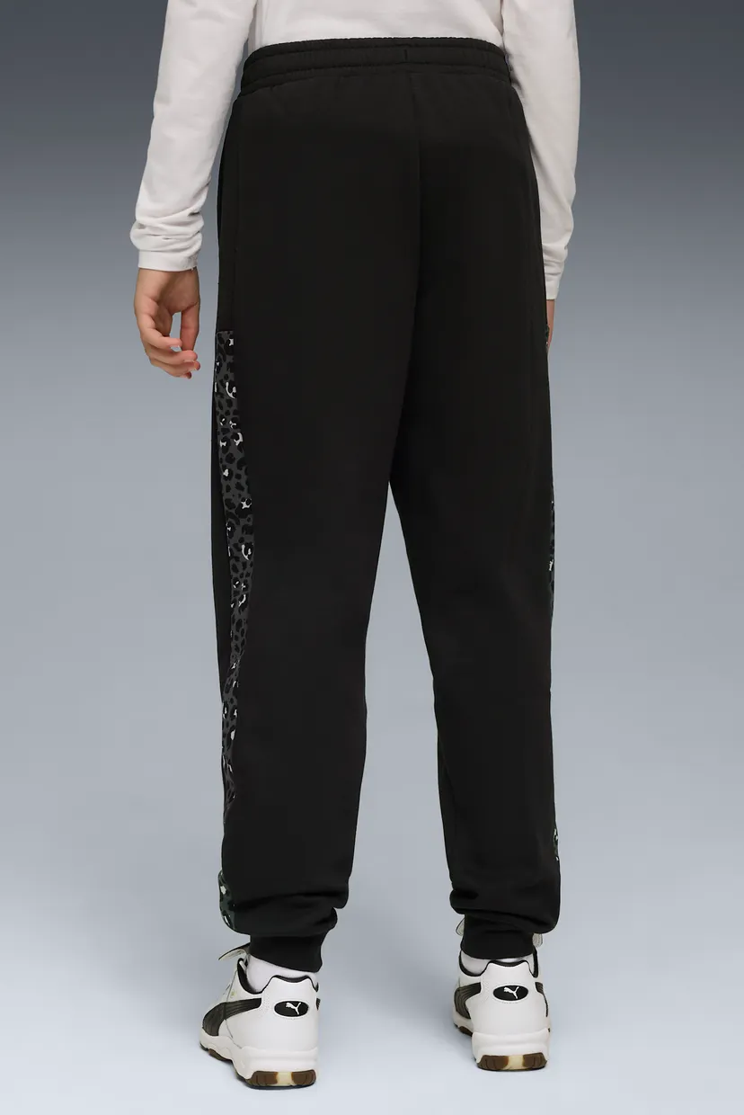 Детские черные спортивные брюки Essentials Graphic Animal High-Waist Sweatpants Youth 3