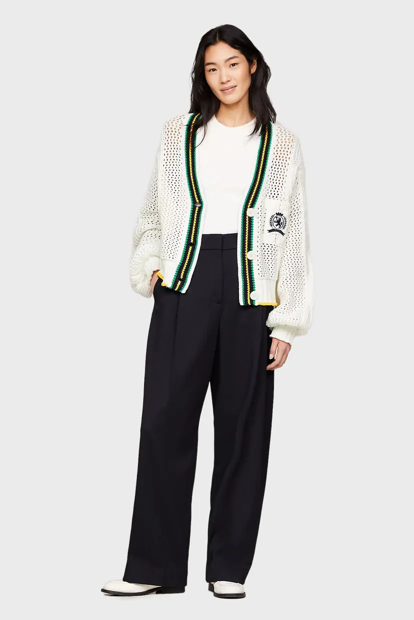Жіночий білий кардиган THC MULTI STP CABLE CARDIGAN 3