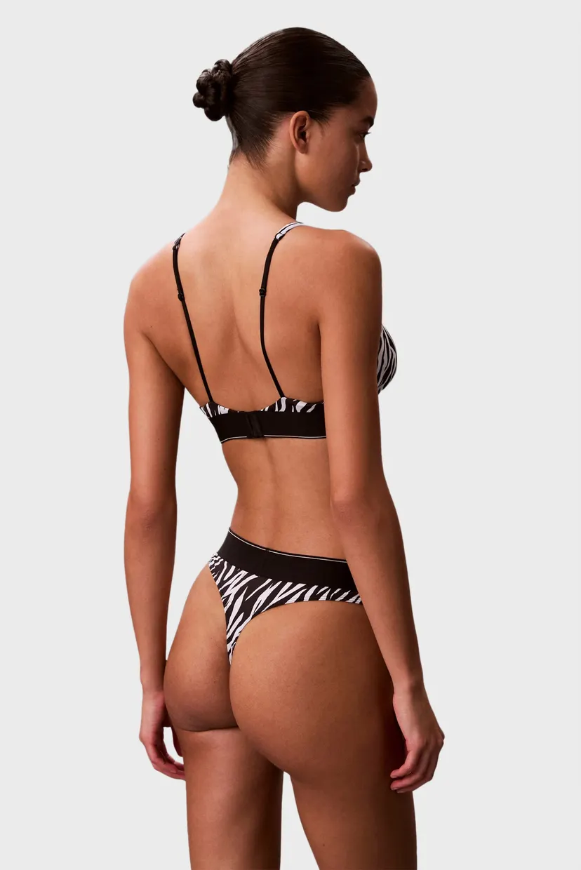 Женские трусики с узором THONG 4