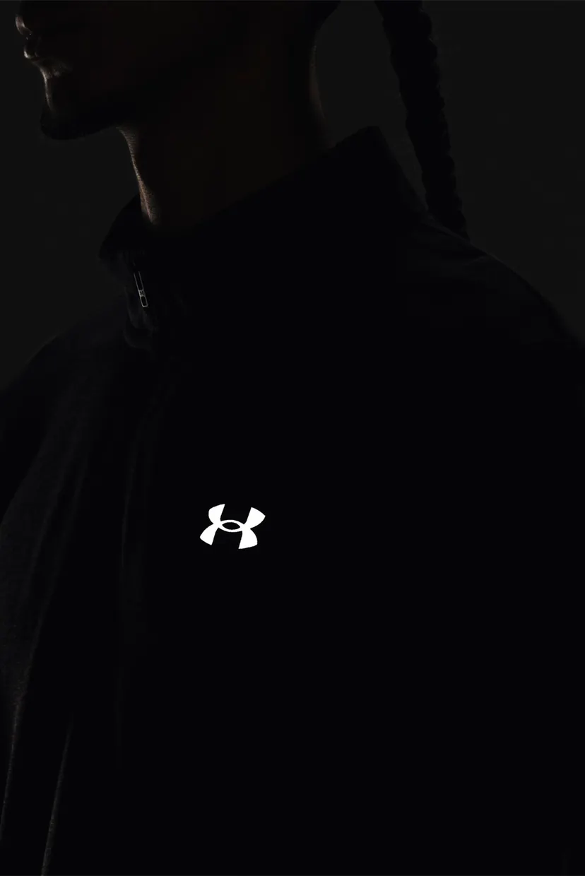 Мужская черная спортивная кофта UA SEAMLESS STRIDE 1/4 ZIP 4