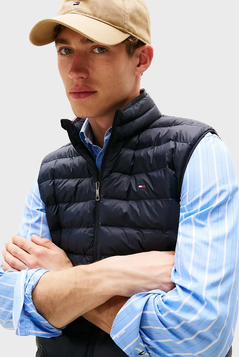 Чоловічий темно-синій жилет CORE PACKABLE RECYCLED VEST 4