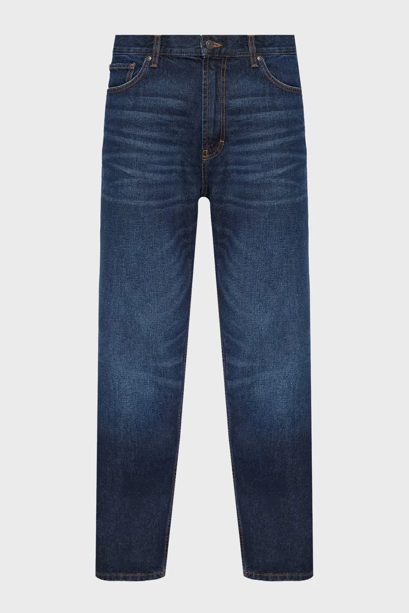 Чоловічі темно-сині джинси 5