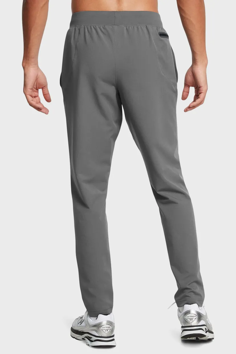 Чоловічі сірі спортивні штани UA UNSTOPPABLE TAPERED PANTS 3