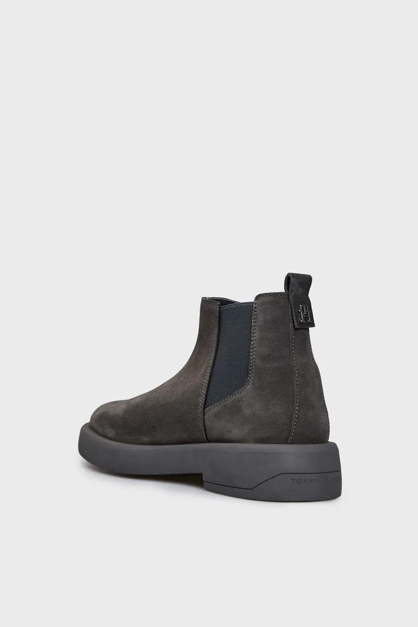 Чоловічі сірі замшеві челсі FASHION HILFIGER SUEDE CHELSEA 5