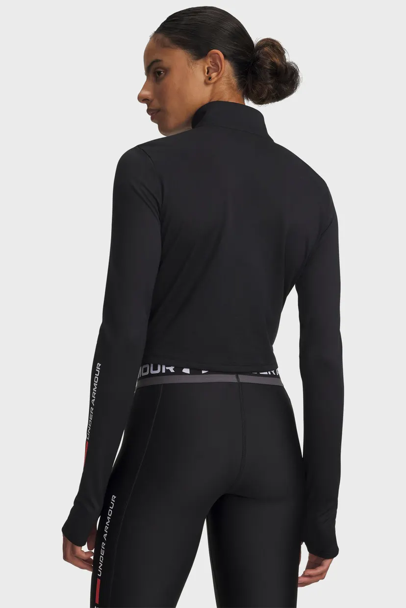 Жіноча чорна спортивна кофта Tech Branded 1/2 Zip Under Armour