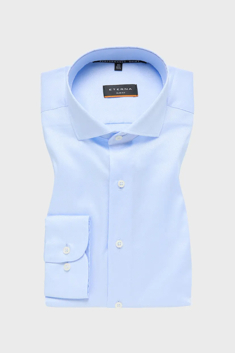 Чоловіча блакитна сорочка SLIM FIT 5