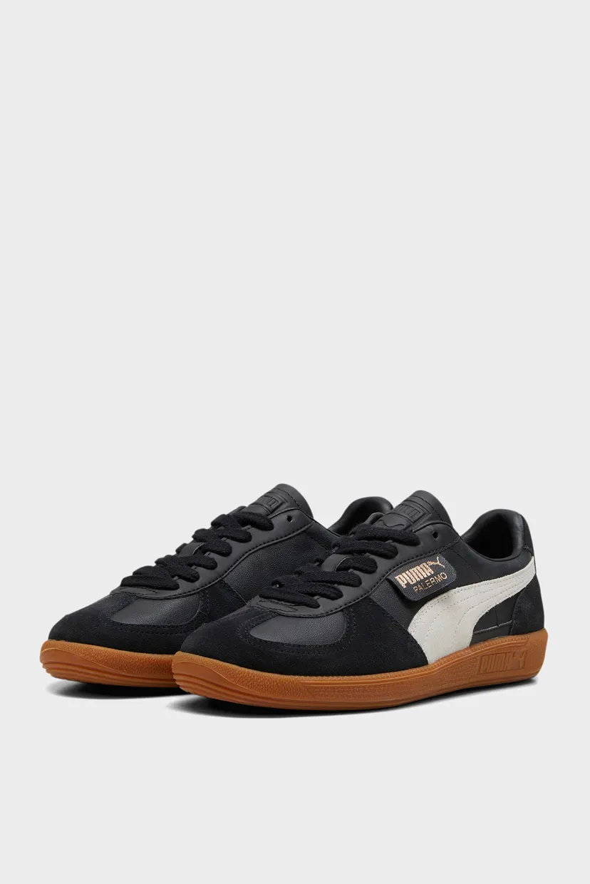 Чорні шкіряні снікерси Palermo Lth Sneakers 3
