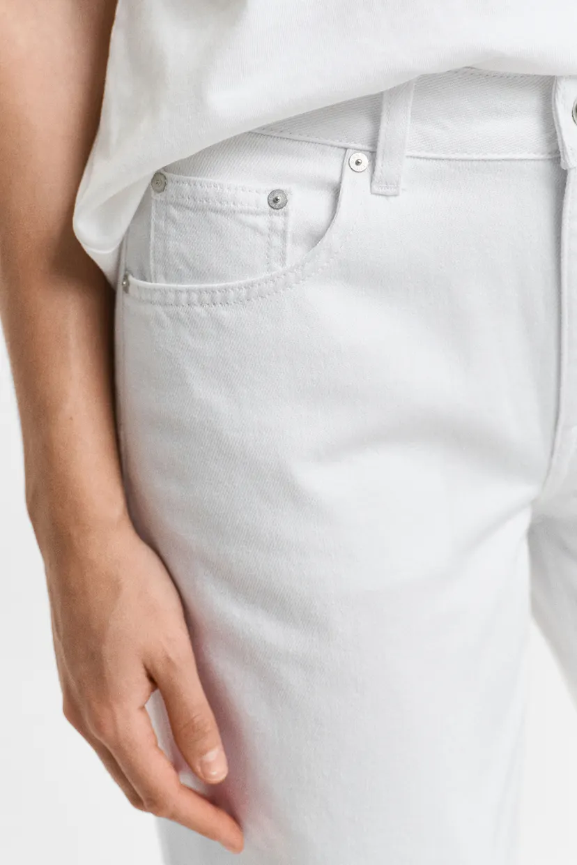 Женские белые джинсы REL STRAIGHT WHITE JEANS 4