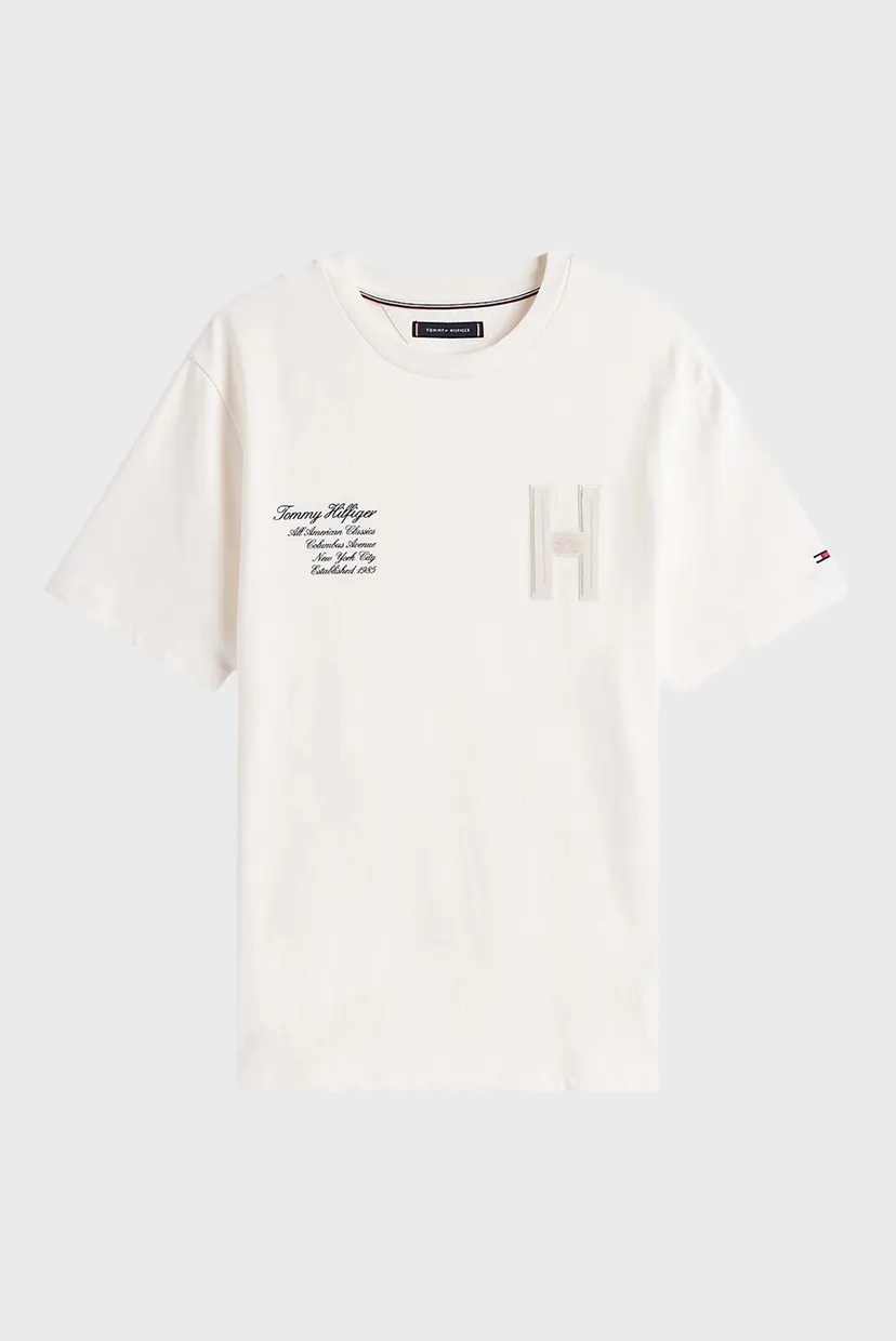 Чоловіча біла футболка VARSITY HILFIGER 5