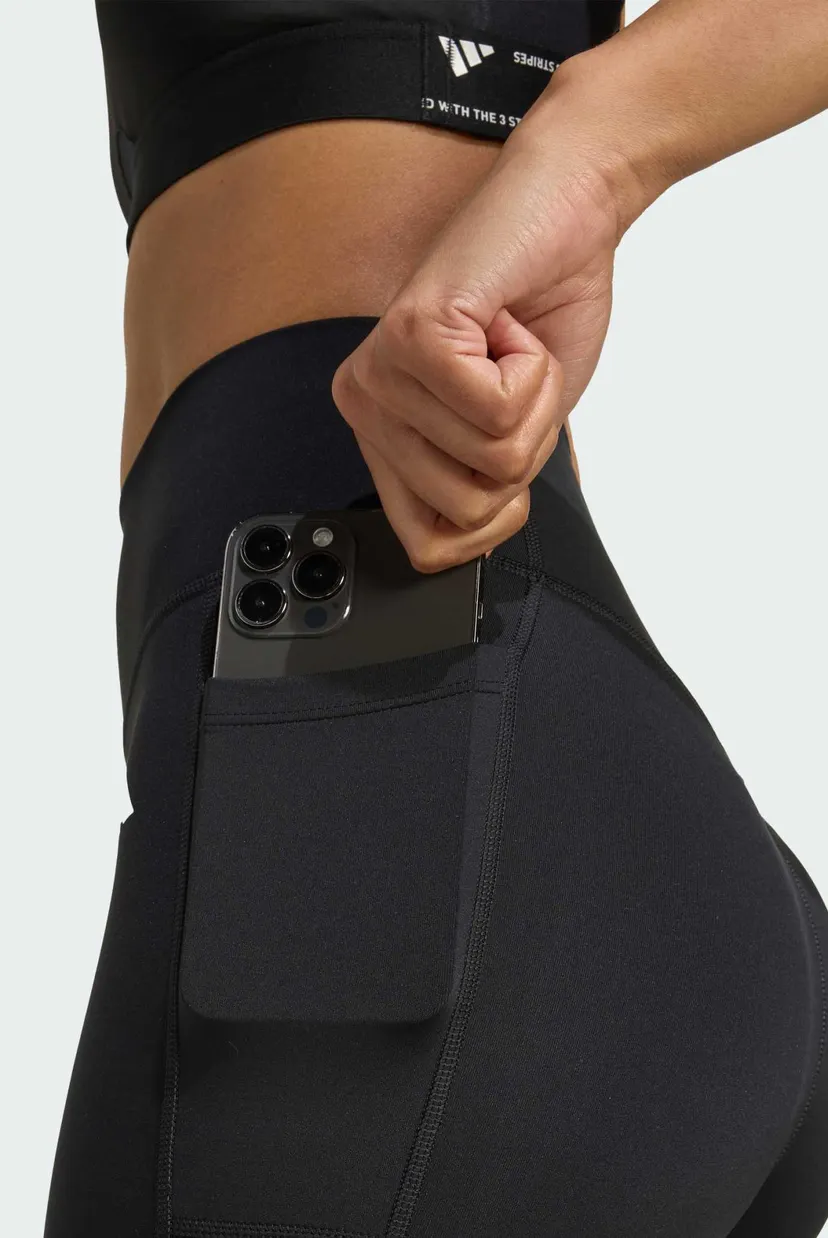 Женские черные тайтсы Optime Essentials No Front Rise Seam 7/8 5
