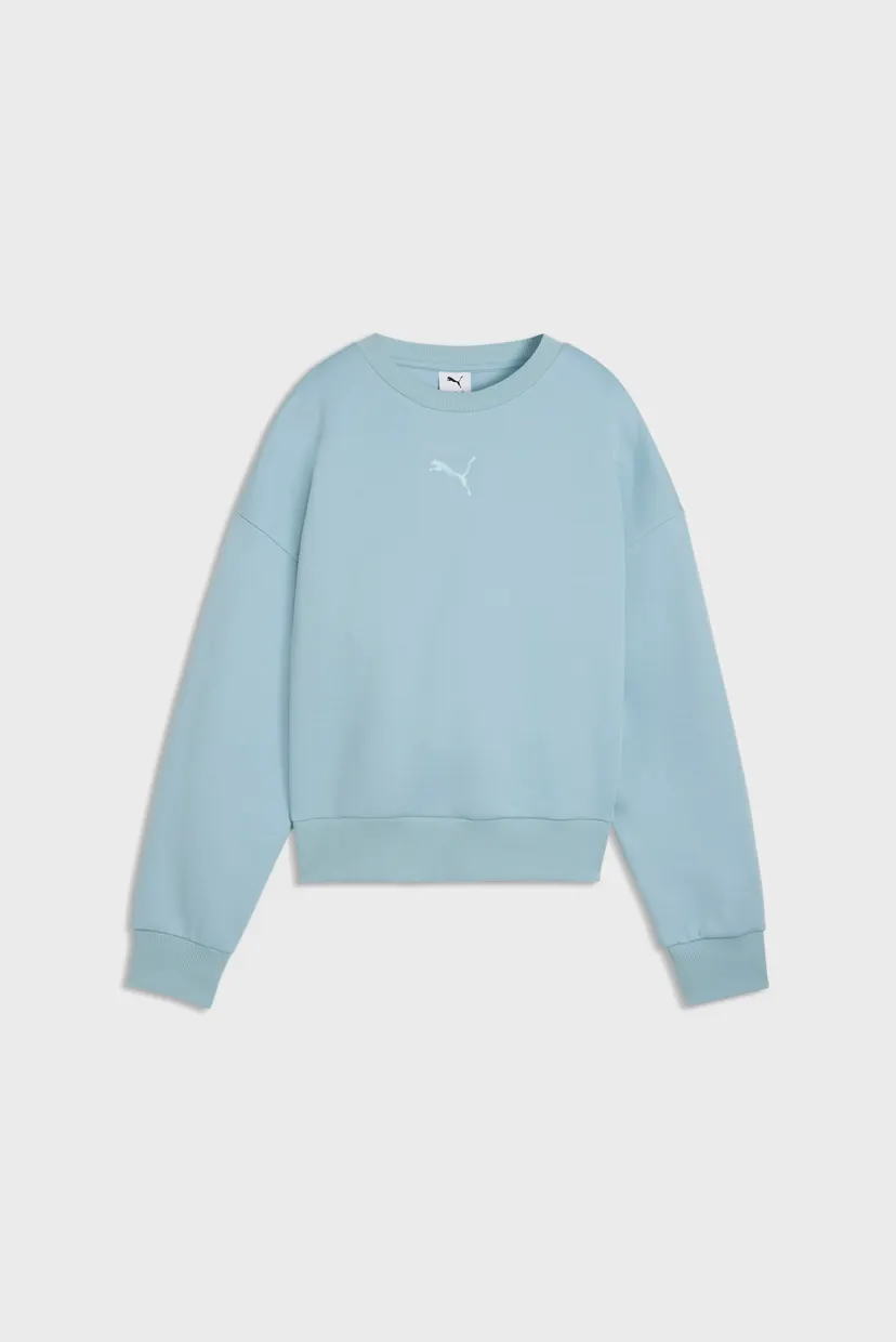 Женский голубой свитшот Essentials Elevated Logo Sweatshirt Women 4