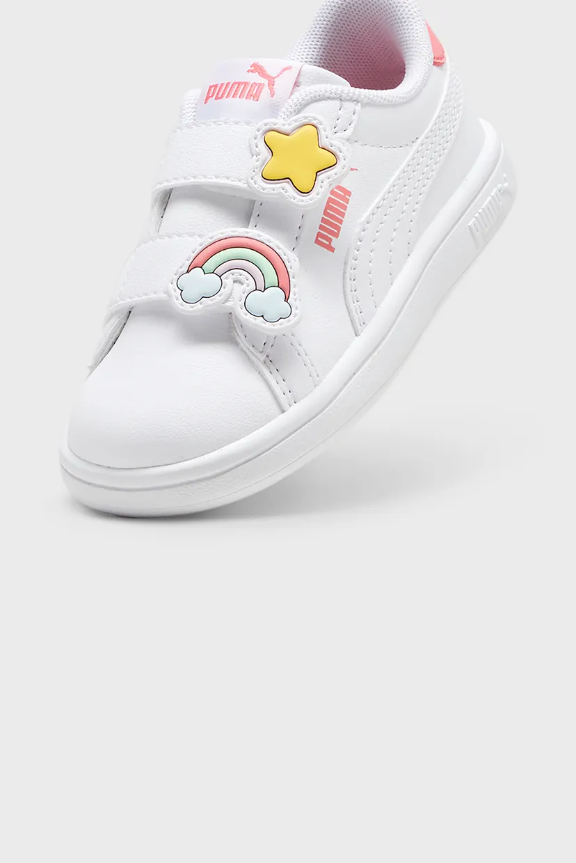 Дитячі білі снікерси Smash 3.0 Badges Sneakers Toddlers 5