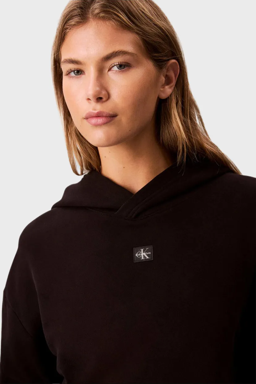 Женское черное худи LABEL 5
