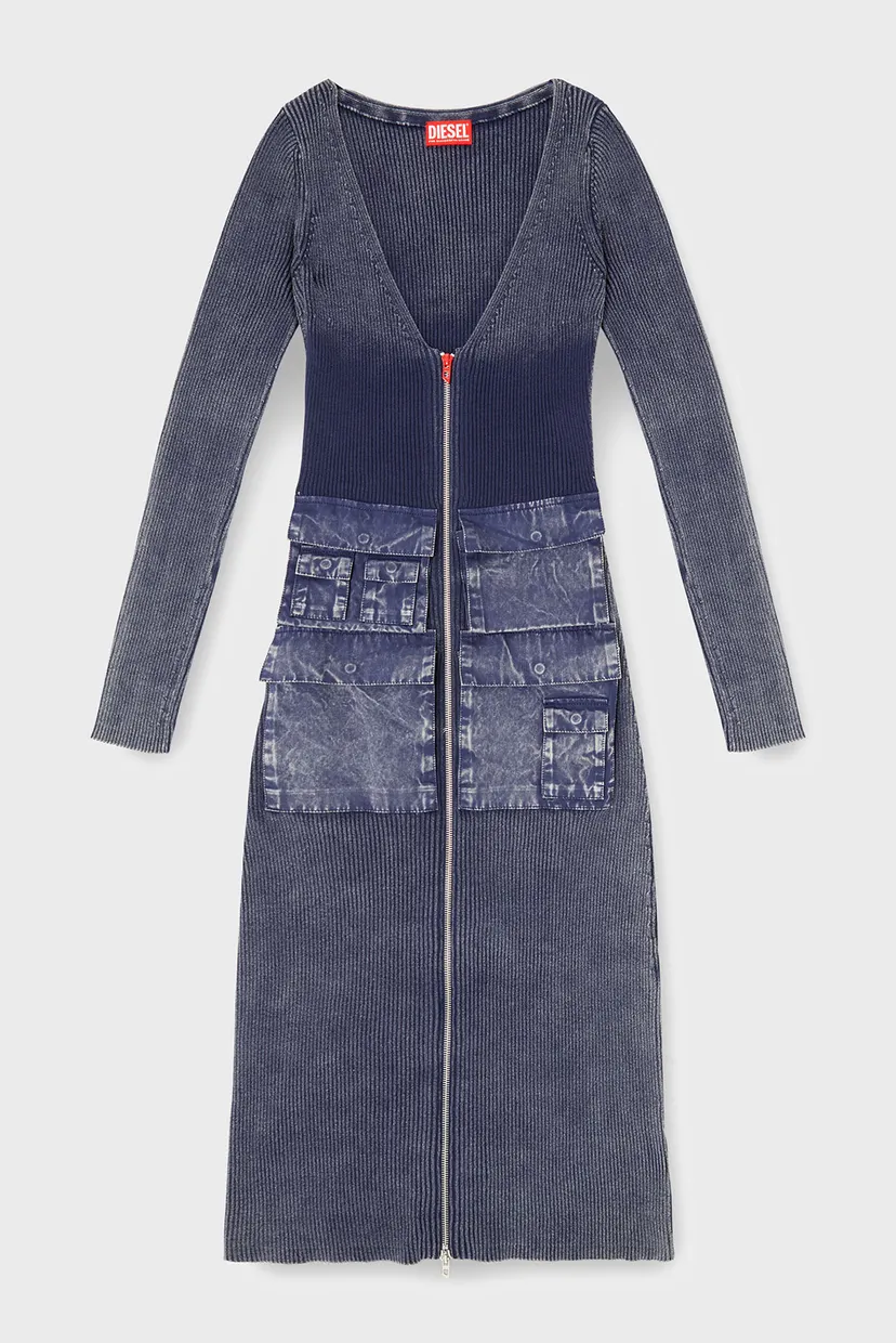Женское синее платье M-MELTI-LS 5