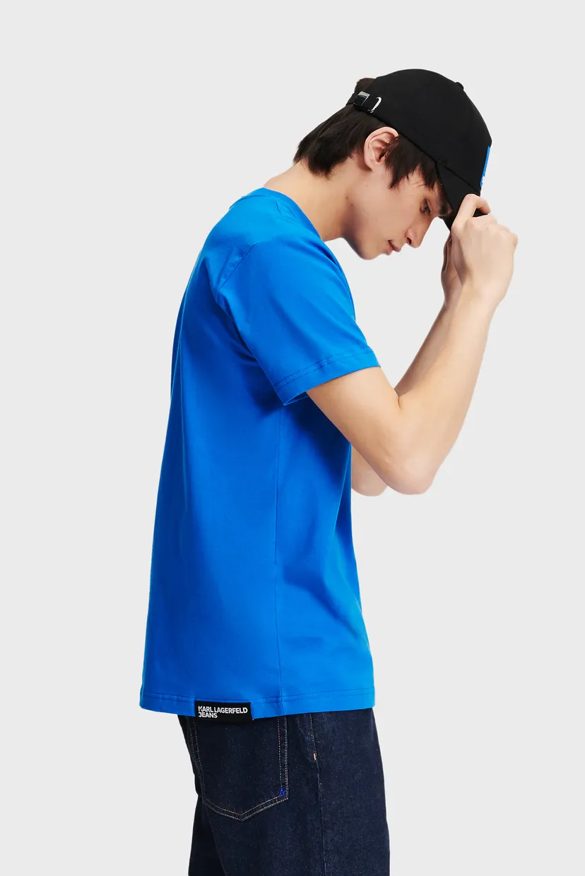 Чоловіча синя футболка klj slim sslv tee 3