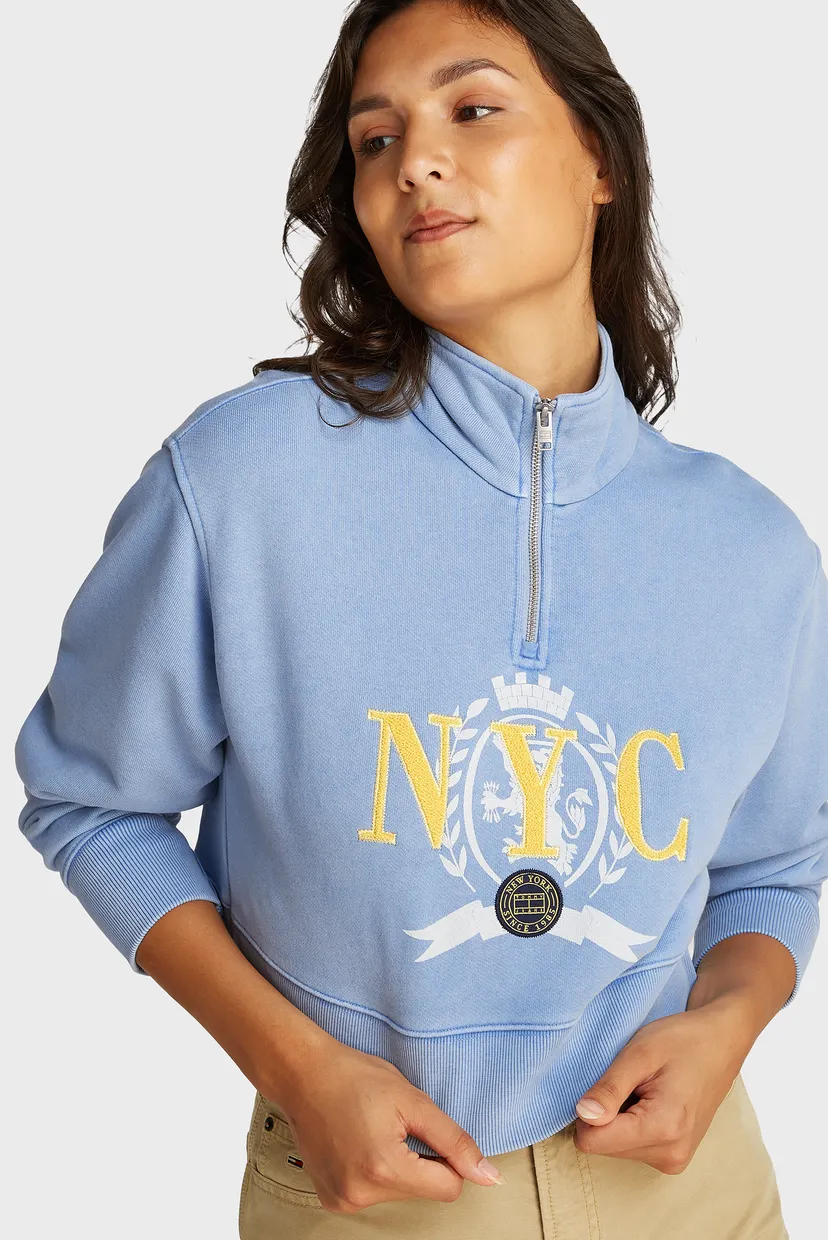 Женская голубая спортивная кофта VARSITY GRAPHIC 4