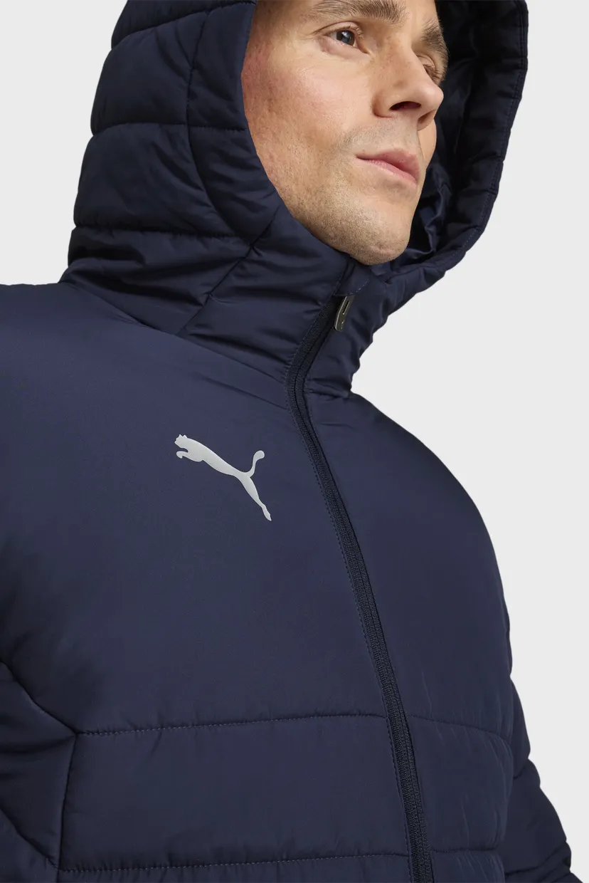 Чоловіча темно-синя куртка teamADDITIONS Hooded Padded Football 4