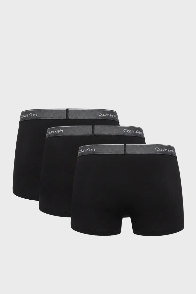 Чоловічі чорні боксери (3 шт) TRUNK 7