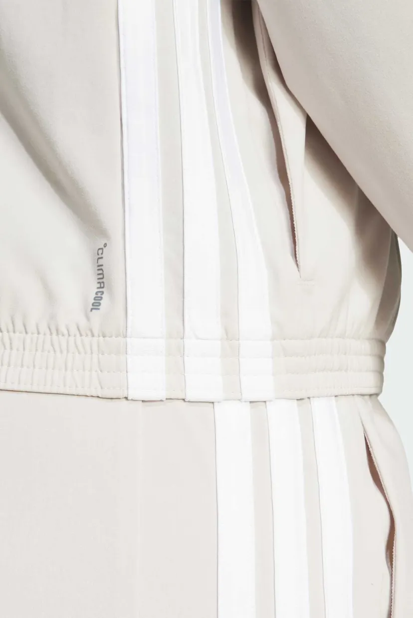 Жіноча бежева спортивна кофта Train Essentials 3-Stripes Woven Warm-Up Jack 5
