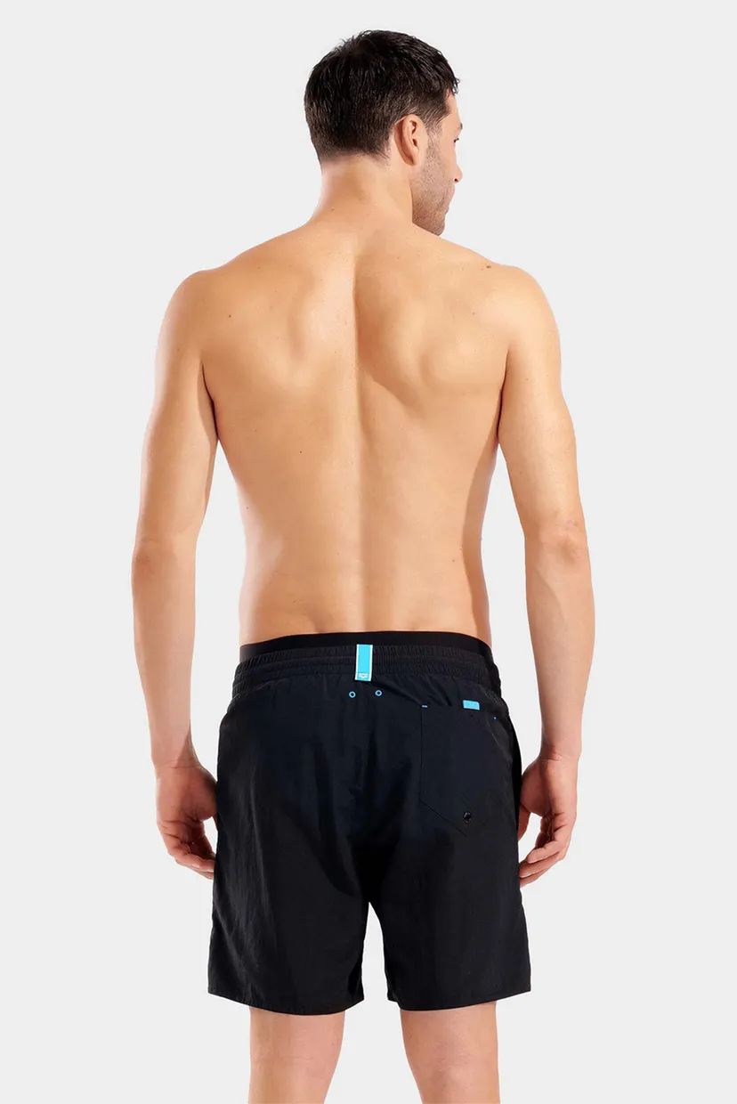 Чоловічі чорні плавальні шорти ELASTIC BAND BEACH BOXER 3