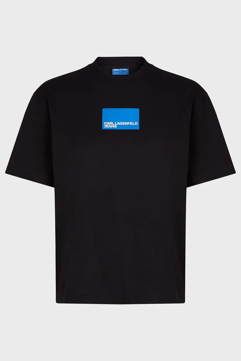 Жіноча чорна футболка KLJ REG SS BOX LOGO 5