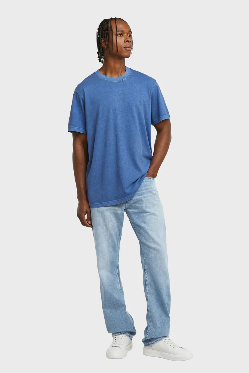 Чоловіча синя футболка Overdyed 5